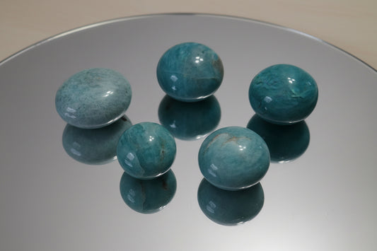 Amazonite Mini Gallets – Peacemaker Stone for Stress Relief, Calm & EMF Protection