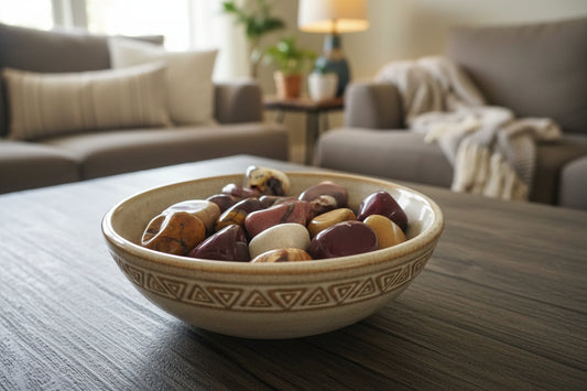 Mookaite Jasper Tumbles – Crystal for Grounding, Stress Relief, Confidence & Decision-Making