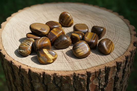 Tiger's Eye Tumbles – Golden Crystal for Confidence, Protection & Prosperity